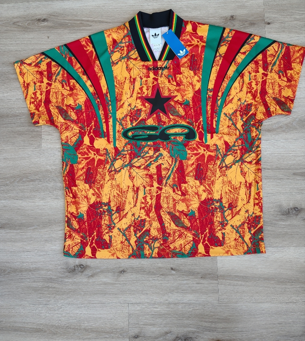 adidas X Accra  Orange Red Green Graphic Soccer Jersey
